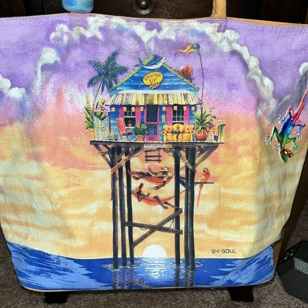 Caribbean Soul large tote bag - Picture 3 of 9